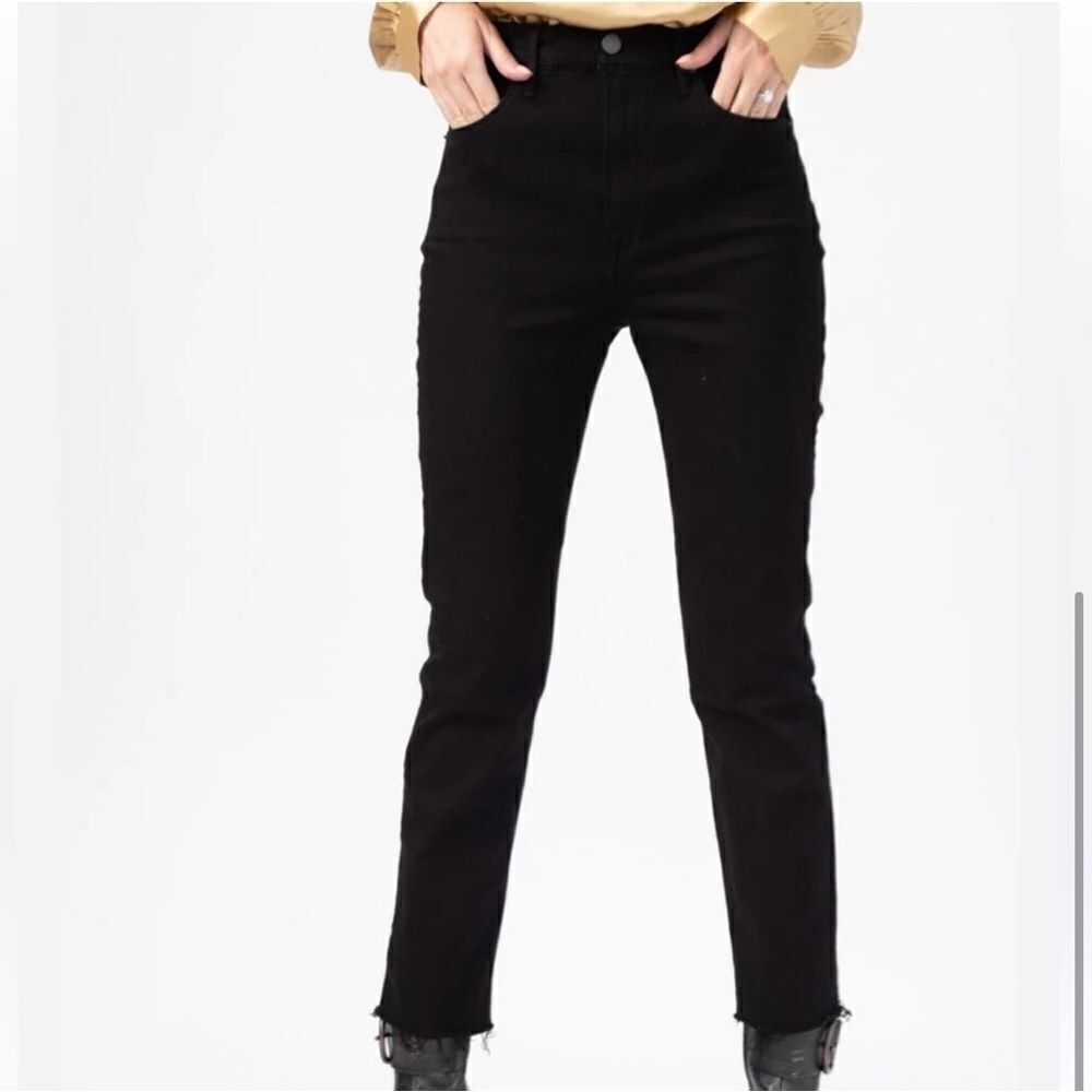 GRLFRND Reed Black Rain High Waist Skinny Denim Jeans SIZE 28